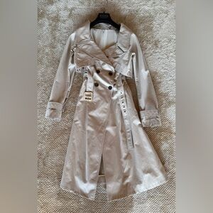 Alexandre Blanc Gabardine Trench Dress/Coat